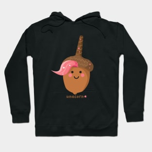 Cute Pink Haired Unacorn (Unicorn/Acorn) Hoodie